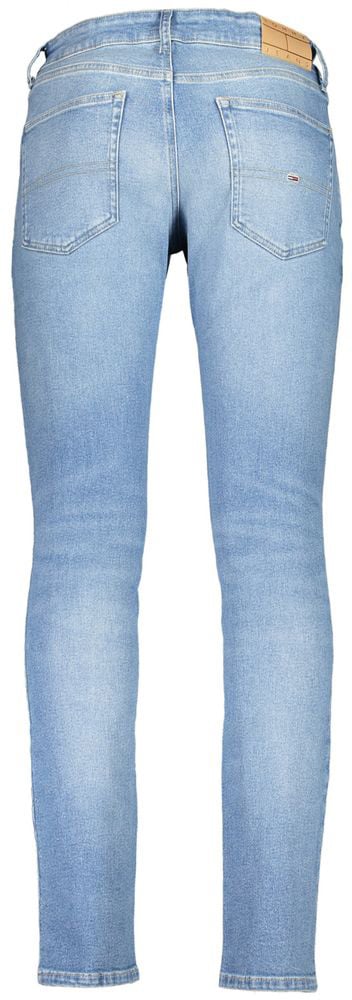 Tommy Hilfiger Azzurro Cotton Slim Men Jeans Blauw
