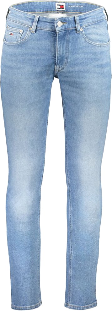 Tommy Hilfiger Azzurro Cotton Slim Men Jeans Blauw