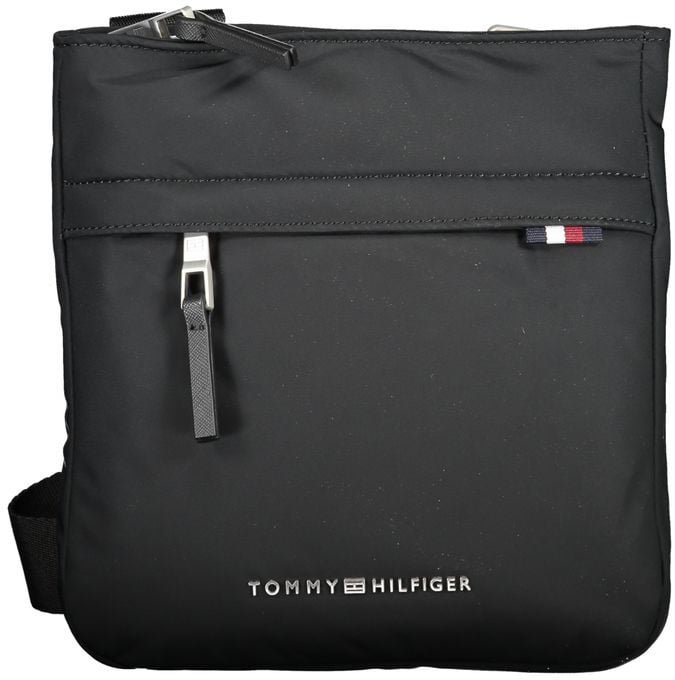 Tommy Hilfiger Black Polyurethane Women Shoulder Bag Zwart