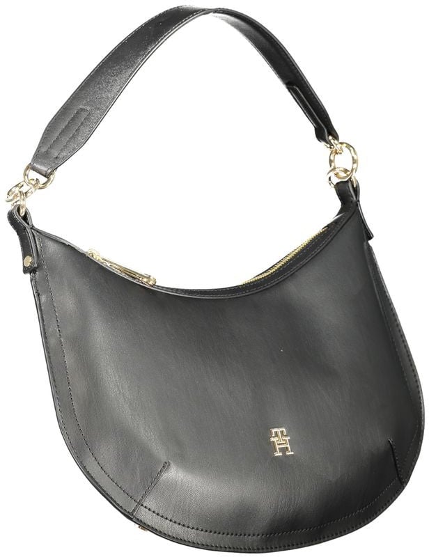 Tommy Hilfiger Tommy Hilfiger Nero Poliuretano Women Handbag Zwart