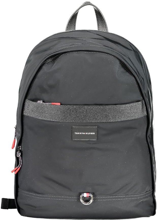 Tommy Hilfiger Tommy Hilfiger Black Polyester Men Backpack Zwart