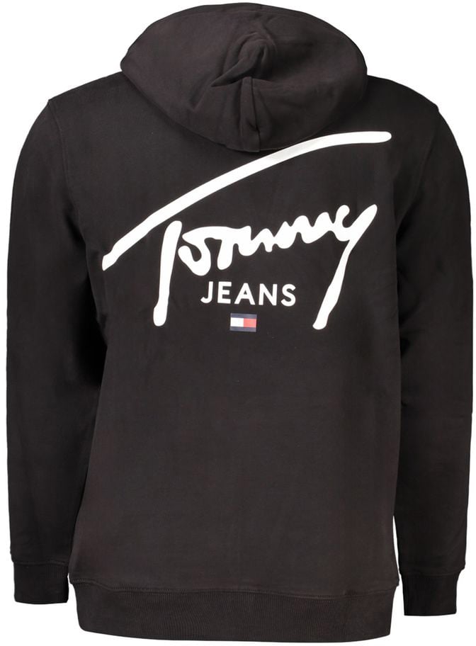 Tommy Hilfiger Tommy Hilfiger Black Cotton Men Sweater Zwart