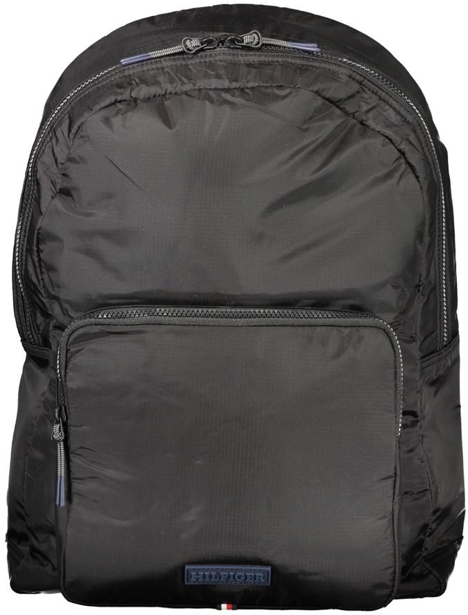Tommy Hilfiger Tommy Hilfiger Black Nylon Backpack Zwart