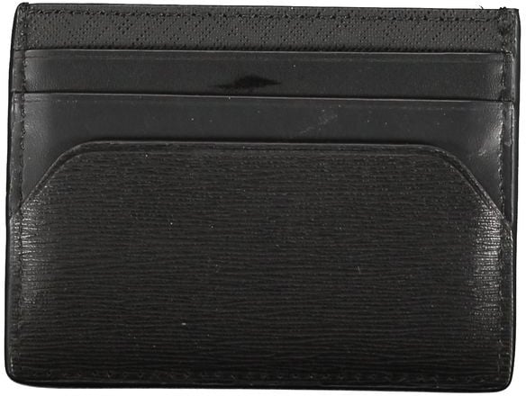 Tommy Hilfiger Tommy Hilfiger Black Leather Men Wallet Zwart
