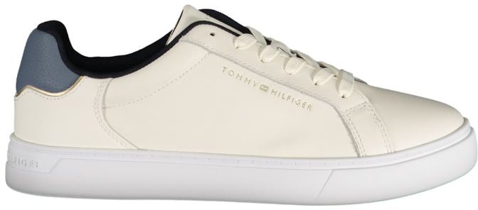 Tommy Hilfiger Beige Leather Women Sneaker Beige