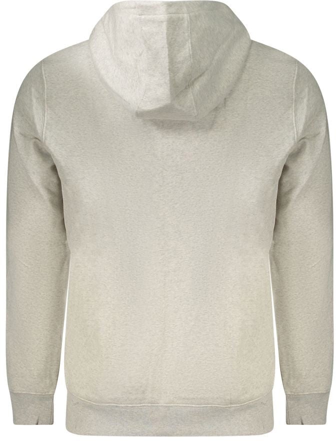Tommy Hilfiger Grigio Cotton Men's Sweatshirt Hoodie Grijs