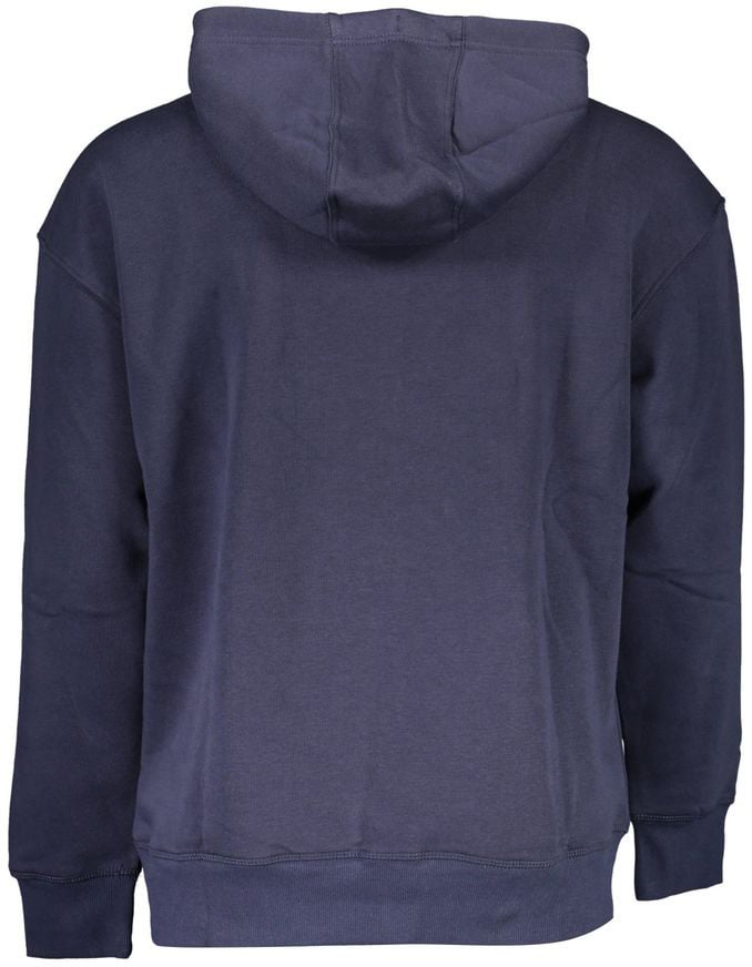 Tommy Hilfiger Blue Cotton Men's Sweatshirt Hoodie Blauw