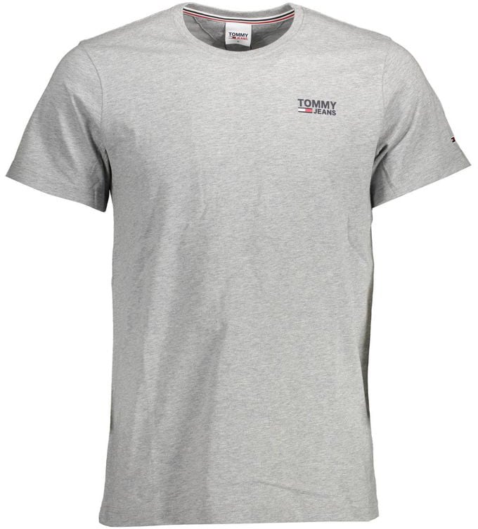 Tommy Hilfiger Tommy Hilfiger Grigio Organic Cotton Men T-Shirt Grijs
