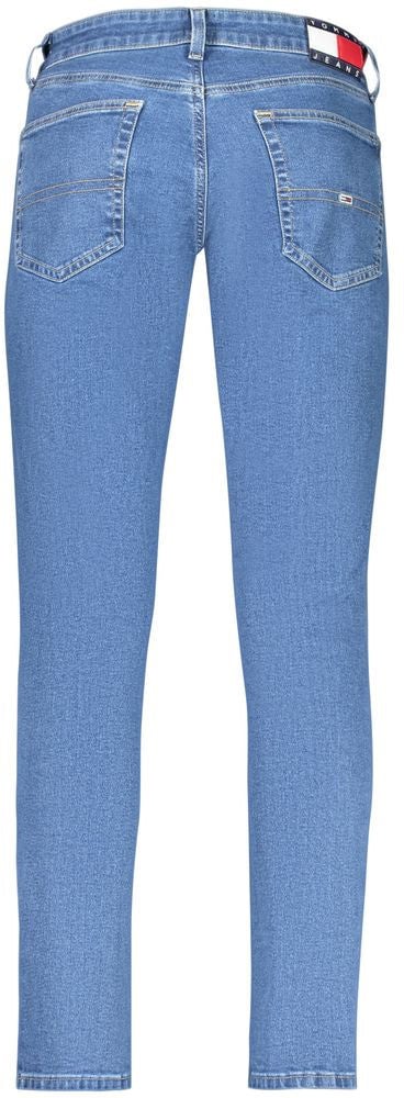 Tommy Hilfiger Blu Cotton Men's Jean Blauw