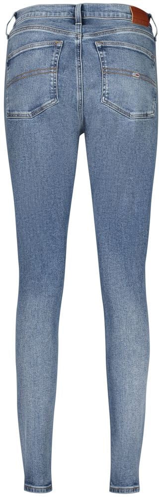Tommy Hilfiger Blue Cotton Women Jeans Blauw
