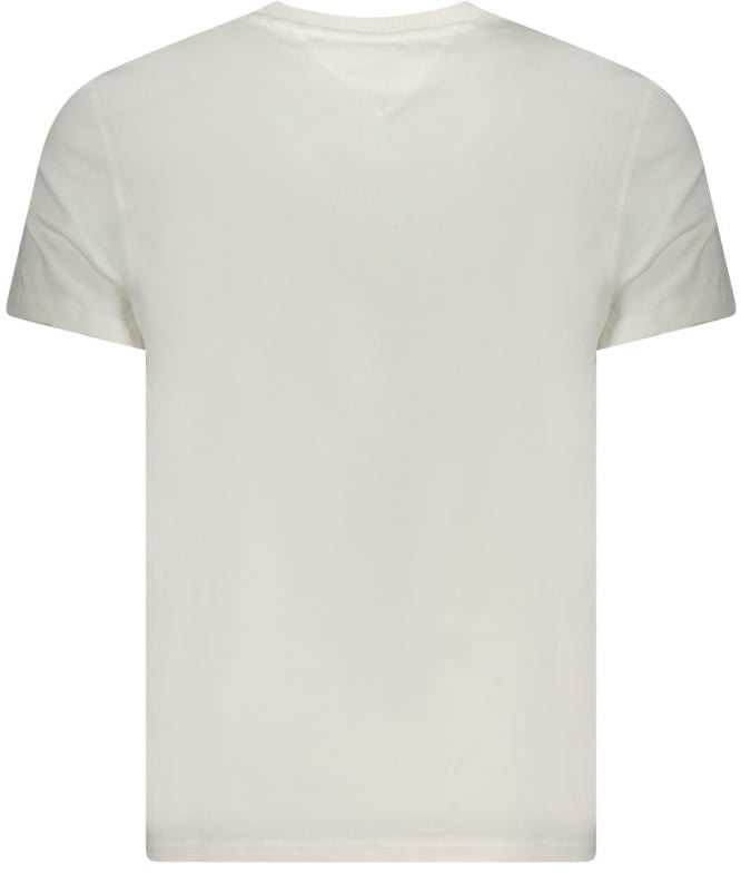 Tommy Hilfiger White Cotton Men's T-Shirt Wit