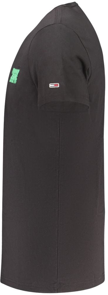 Tommy Hilfiger Black Cotton Men's T-Shirt Wit