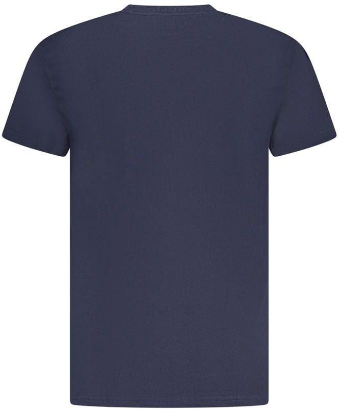 Tommy Hilfiger Blue Cotton Men's T-Shirt Blauw