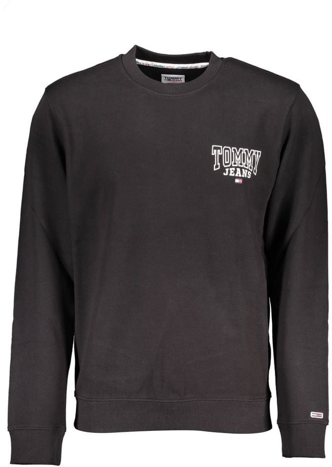Tommy Hilfiger Tommy Hilfiger Black Cotton Men's Sweatshirt Zwart
