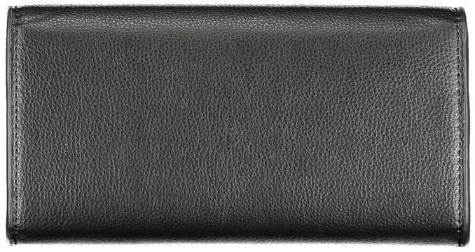 Tommy Hilfiger Tommy Hilfiger Black Polyurethane Women Wallet Zwart