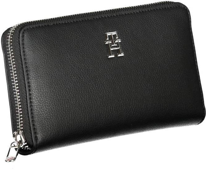 Tommy Hilfiger Tommy Hilfiger Nero Polyester Women Wallet Zwart