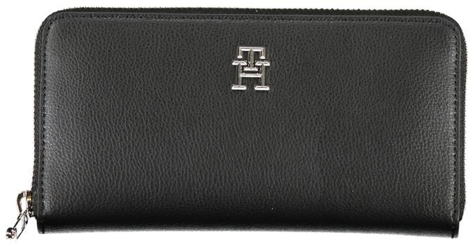 Tommy Hilfiger Tommy Hilfiger Nero Polyester Women Wallet Zwart