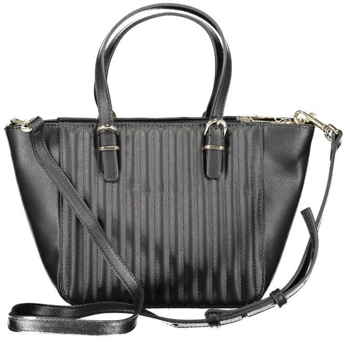 Tommy Hilfiger Tommy Hilfiger Nero Poliuretano Women Handbag Zwart