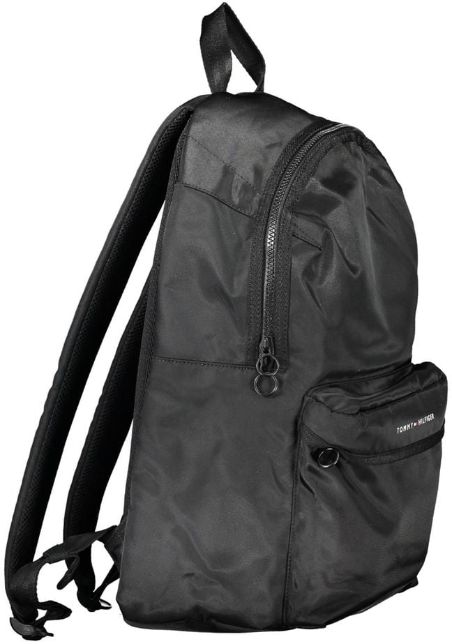 Tommy Hilfiger Tommy Hilfiger Black Polyester Men Backpack Zwart