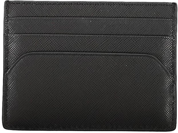 Tommy Hilfiger Tommy Hilfiger Black Leather Men Wallet Zwart