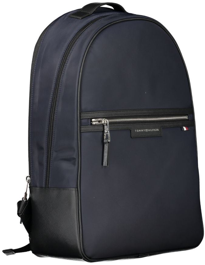 Tommy Hilfiger Tommy Hilfiger Blue Recycled Polyester Men Backpack Blauw