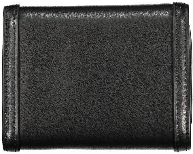 Tommy Hilfiger Tommy Hilfiger Black Polyurethane Women Wallet Zwart