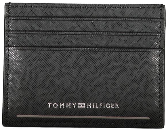 Tommy Hilfiger Tommy Hilfiger Black Leather Men Wallet Zwart