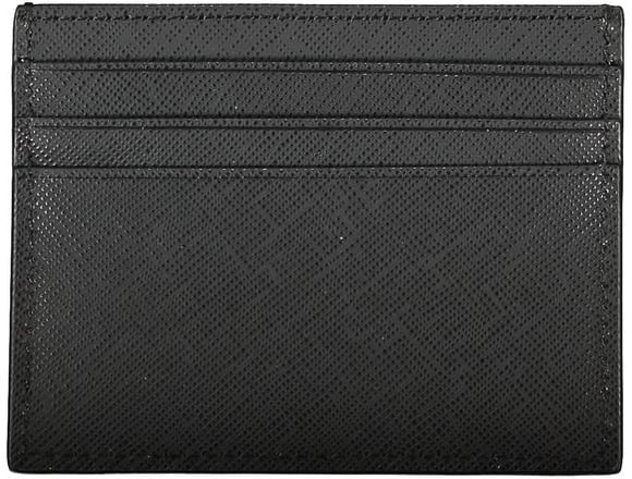 Tommy Hilfiger Tommy Hilfiger Black Leather Men Wallet Zwart