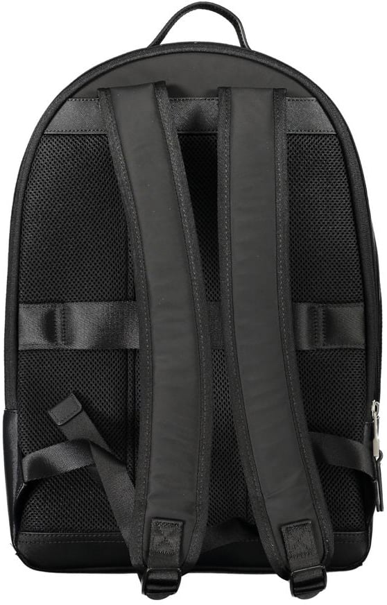 Tommy Hilfiger Tommy Hilfiger Black Polyester Men Backpack Zwart