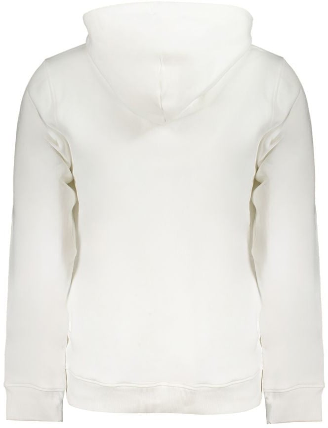 Tommy Hilfiger White Cotton Men's Sweatshirt Hoodie Wit