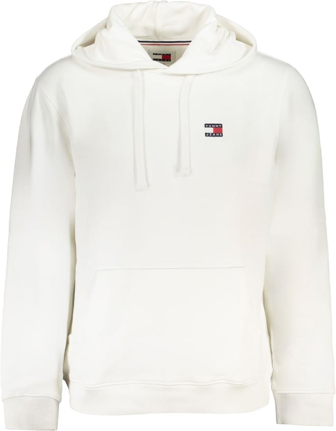 Tommy Hilfiger White Cotton Men's Sweatshirt Hoodie Wit