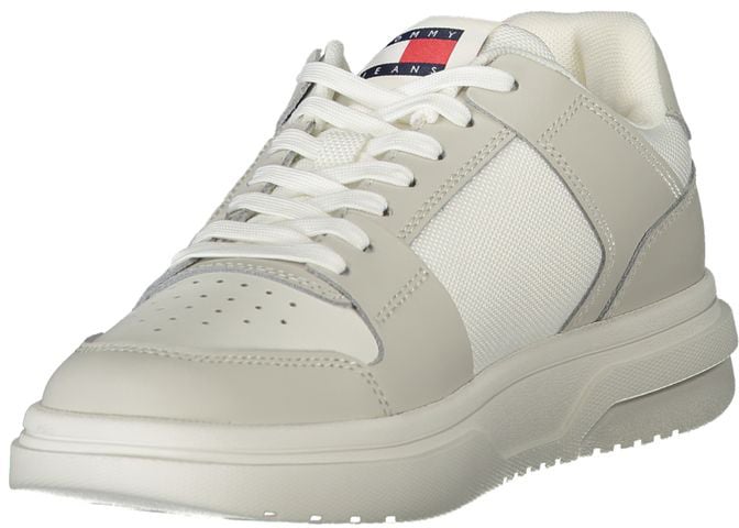 Tommy Hilfiger White Leather Women Sneaker Wit