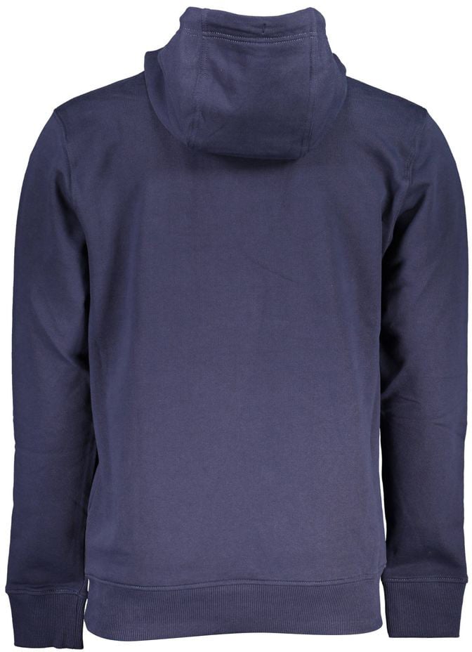 Tommy Hilfiger Blue Cotton Men's Hoodie Blauw