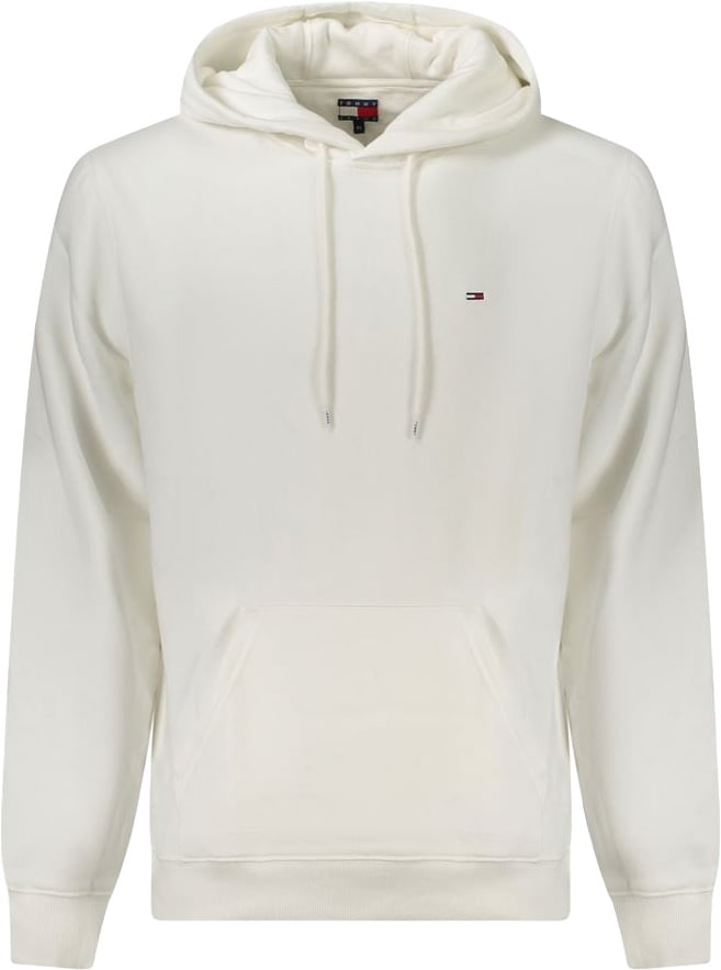 Tommy Hilfiger Bianco Cotton Men's Hoodie Sweatshirt Zwart