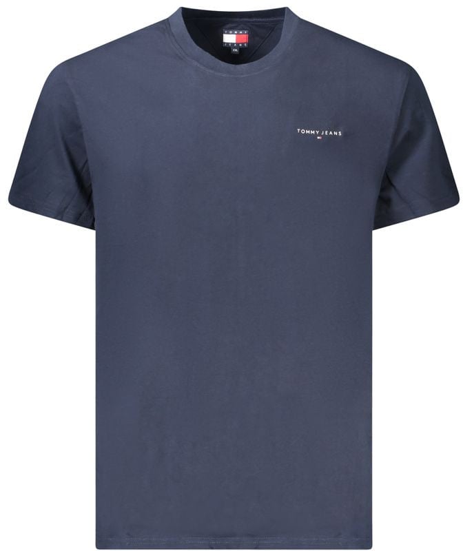 Tommy Hilfiger Blue Cotton Men's T-Shirt Blauw