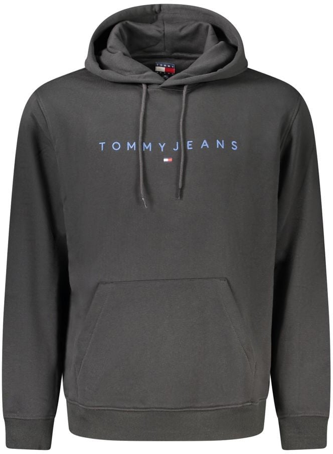 Tommy Hilfiger Black Cotton Men's Sweatshirt Zwart