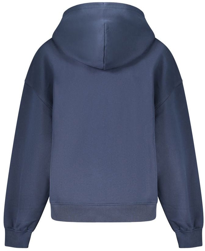 Tommy Hilfiger Blue Cotton Women Sweatshirt Blauw