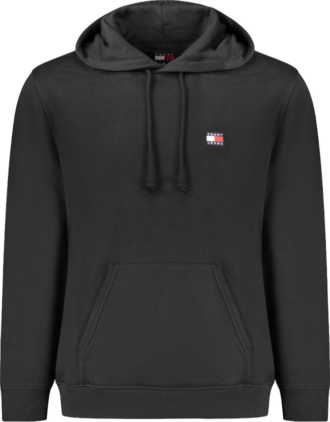 Tommy Hilfiger Black Cotton Men's Hoodie Zwart