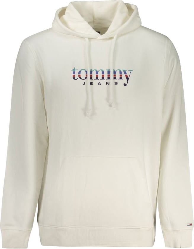Tommy Hilfiger White Cotton Men's Hoodie Wit