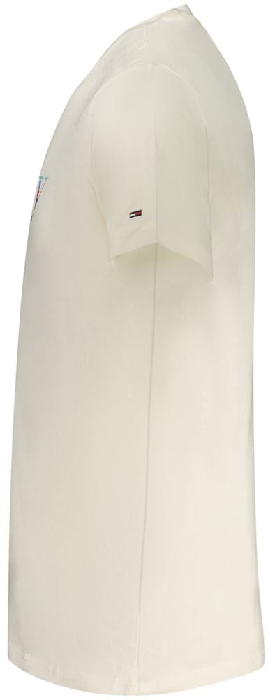 Tommy Hilfiger Bianco Cotton Men's T-Shirt Wit