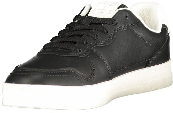 Tommy Hilfiger Black Polyurethane Women Sneaker Zwart
