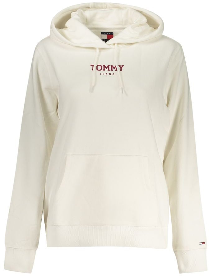 Tommy Hilfiger White Cotton Women Sweatshirt Blauw
