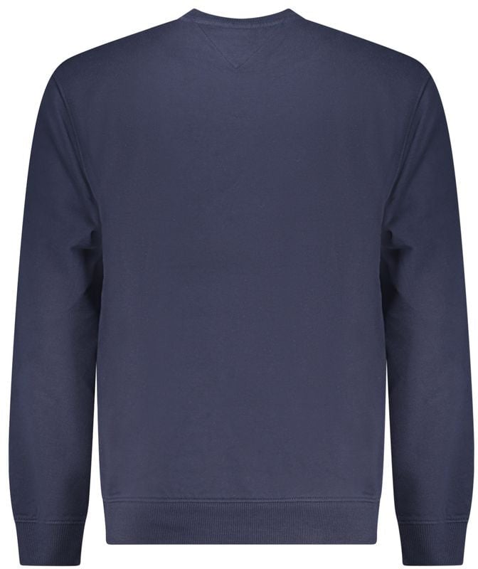 Tommy Hilfiger Blue Cotton Men Sweatshirt Blauw
