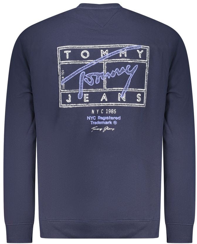 Tommy Hilfiger Blue Cotton Men Sweatshirt Wit