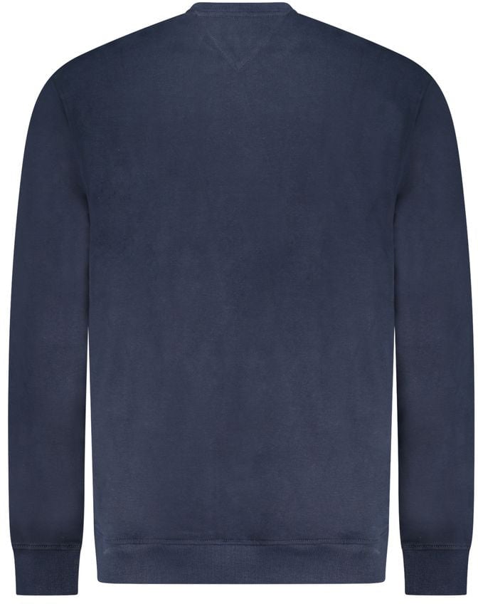 Tommy Hilfiger Blue Cotton Men Sweatshirt Blauw