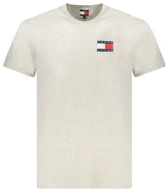 Tommy Hilfiger Grigio Cotton Men T-Shirt Zwart