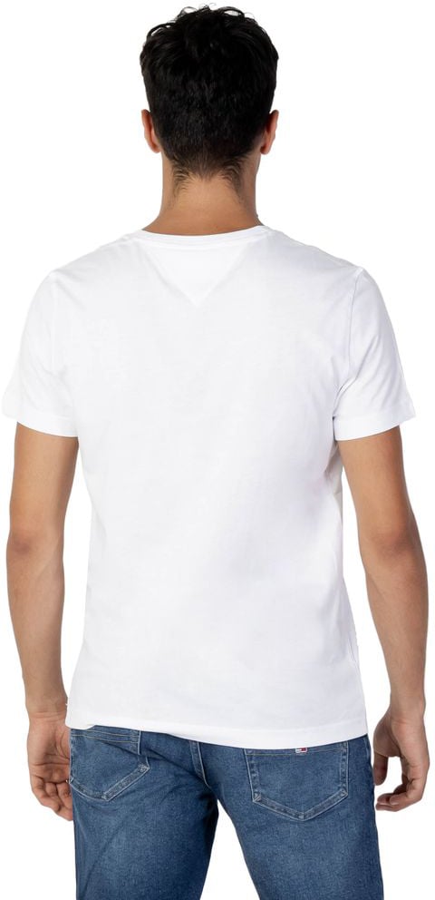 Tommy Hilfiger Jeans White Cotton T-Shirt Wit