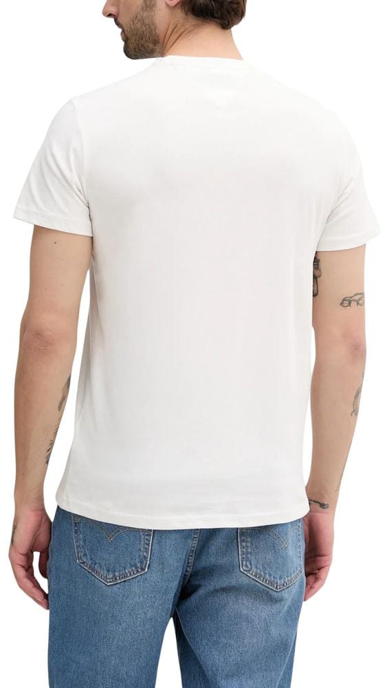 Tommy Hilfiger Jeans Cream Recycled Cotton T-Shirt Beige