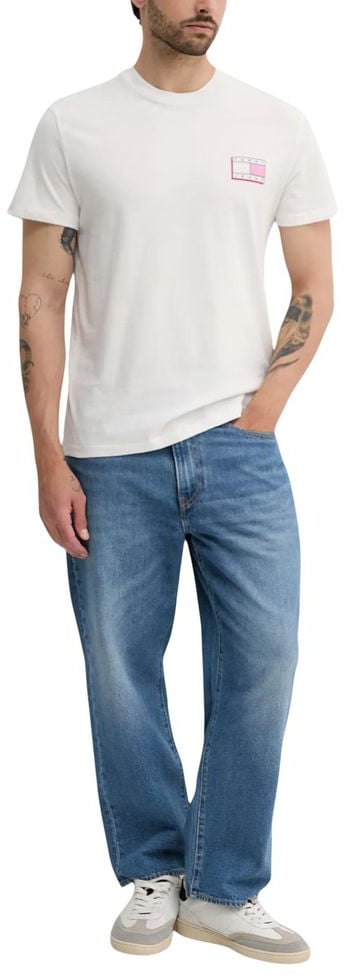 Tommy Hilfiger Jeans Cream Recycled Cotton T-Shirt Beige