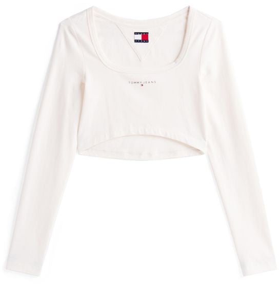 Tommy Hilfiger Jeans White Recycled Cotton Sportswear Wit